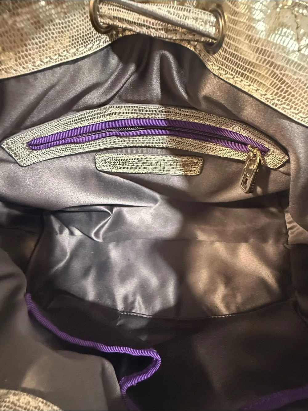 Juicy Couture Metallic Gold Satchel